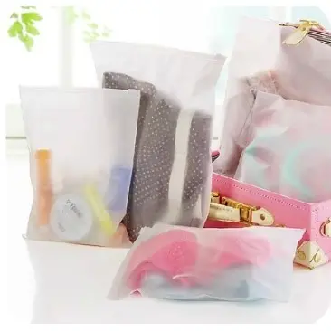 Túi zip lụa mờ có khoá kéo đựng quần áo giày dép tiện dụng 2