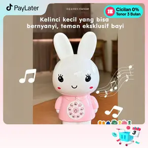 Habibi Mesin Belajar Edukasi Anak - Kelinci Pintar dengan 188 Konten, Lagu Cerita & Lampu Tidur, Mainan Edukatif Aman untuk Bayi 3+