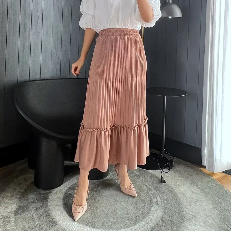Rok Plisket Lidi Cabang / Rok Plisket Duyung / Rok Plisket Mayung Cabang Premium / Pleated Skirt (021) 3
