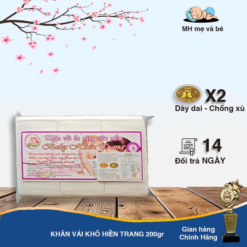  Khăn khô đa năng Hiền Trang gói 200 gram Cho Bé Khăn Tắm 