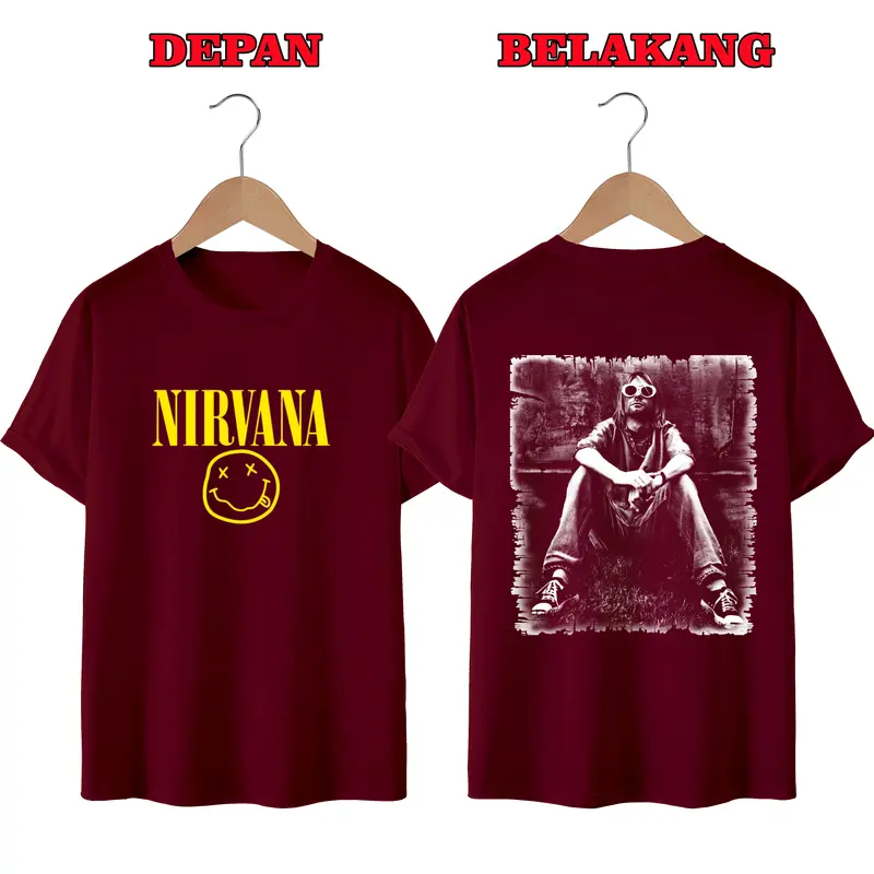 KAOS DISTRO PRIA KEREN, TERMURAH BISA COD,NIRVANA 2