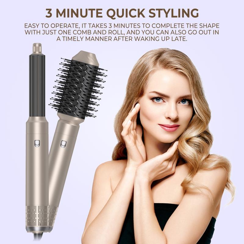 Product Introduction of Automatic suction hot air comb multi-function hair dryer 5-in-1 curling iron straightener Comfort Curler Hair Curler 7