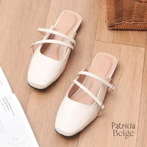 KOWALA Patricia Mules Wanita Nyaman Terlaris I Slip On Casual Wanita Hak 3 Cm Empuk & Nyaman