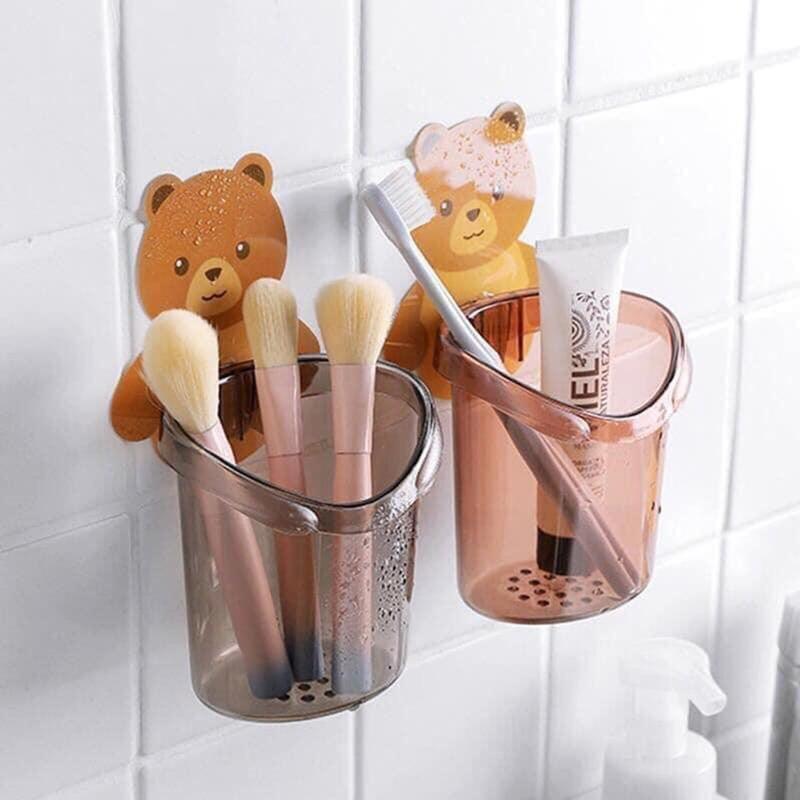 Sét 3 chiếc cốc gấu đựnġ bàn chải Đựng Bàn Chải Nhà Tắm 5