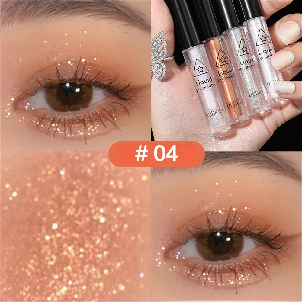 Glitter Liquid Eyeshadow Mermaid Diamond Highlight Eyeliner Kim loại Glossy Sequid Eyeshadow Stick Shimmer Màu sắc lâu dài Mỹ phẩm