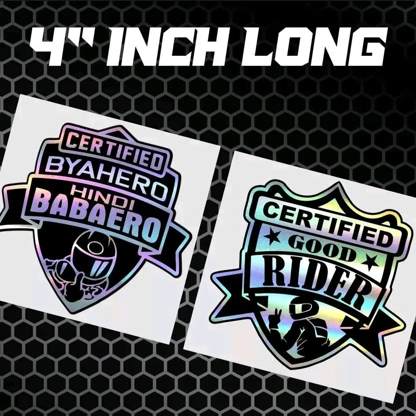 certified good rider, certified byahero hnd babaero sticker for ...