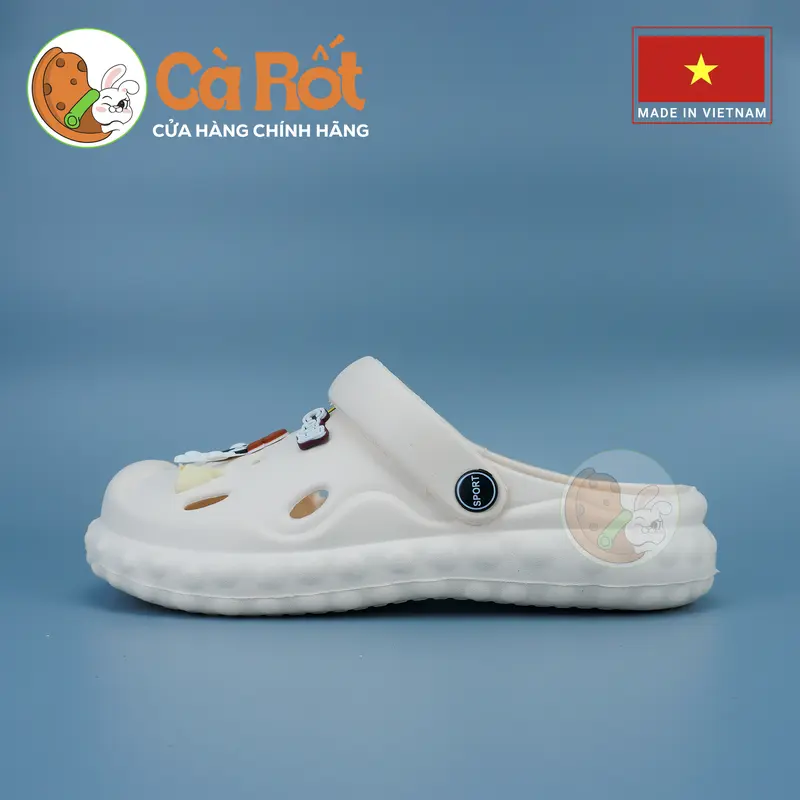 Dép Sục "siêu nhẹ, siêu êm" stiker bánh than đúc nguyên khối - chất liệu EVA nguyên sinh siêu êm, siêu bền bỉ, chống trơn trượt  - CR017 4