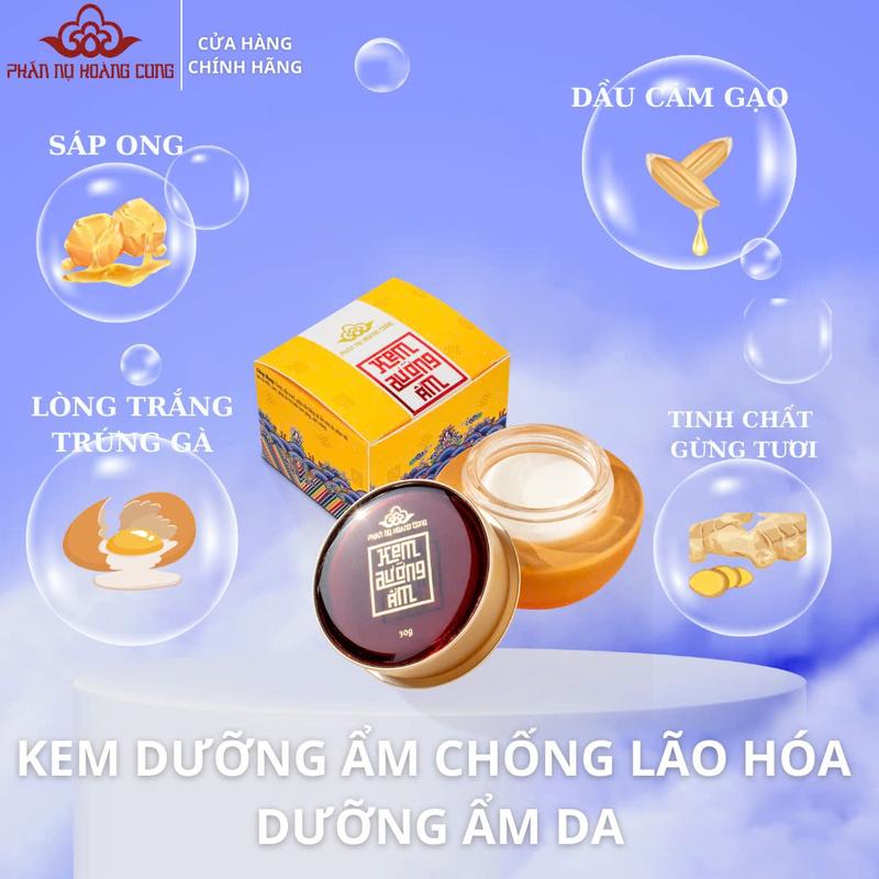KOL Kem Dưỡng Ẩm Hỗ Trợ Ngăn Ngừa Lão Hoá Giúp Da Sáng Mịn Đều Màu Phấn Nụ Hoàng Cung 30g