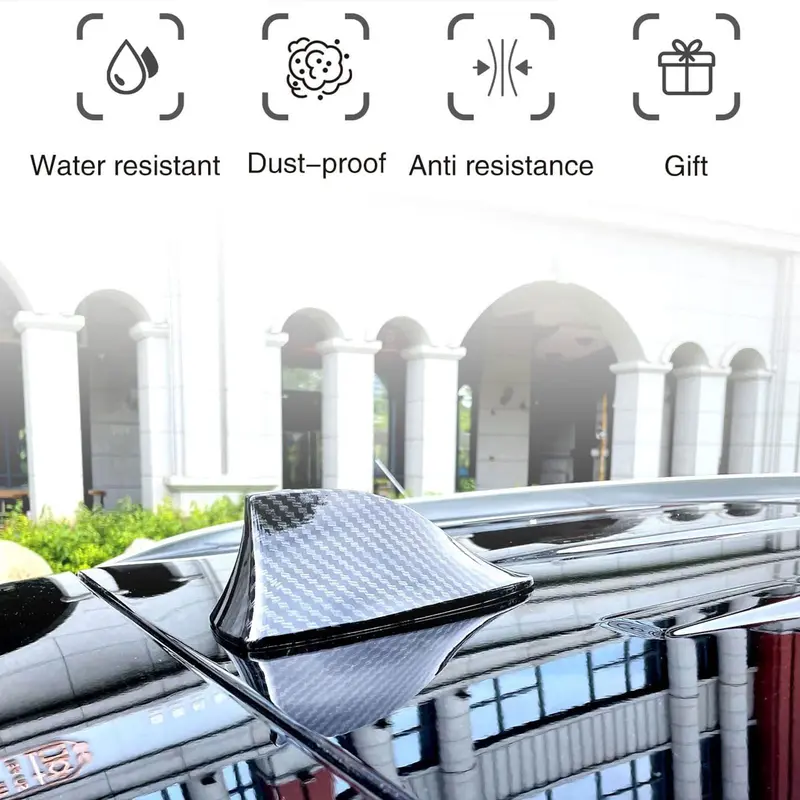 Đuôi Cá Mập Ô Tô Ăng Ten, Hiệu Quả Sợi Carbon Sơn, Tín Hiệu Ăng Ten, Cho Đài Phát Thanh Tín Hiệu, P3G1, 1 Cái 3