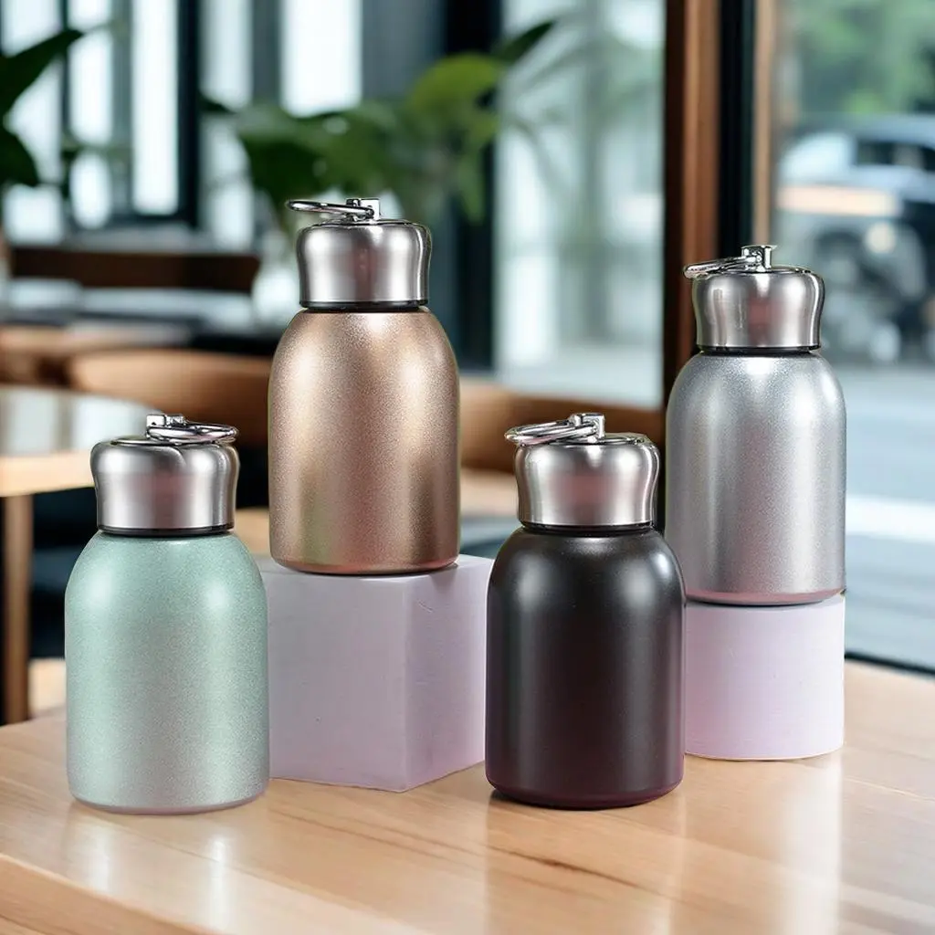 Stainless Steel Thermos Cup, 1 Count Portable Simple Insulated Water Bottle, Drinking Cup for Home Office Outdoor Sports