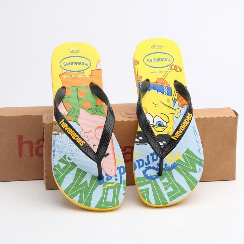  Dép xỏ ngón Nam Havana  mẫu SpongeBob & Patrick Star  