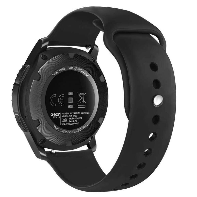Dây đeo cho Samsung Galaxy Watch 4 44mm / 3 45mm, Dây đeo Gear S3, Vòng đeo tay silicon, Đồng Đồng Hồ Huawei GT 2 / 2e / pro Active 2 46mm / 42mm, Kích thước 20mm / 22mm 7