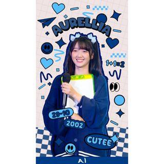 ROLL BANNER JKT48 UKURAN 30X80 CM | POSTER GANTUNGAN DINGDING MEMBER JKT48 | SCROLL BANNER MURAH CUSTOM KARAKTER FOTO 0