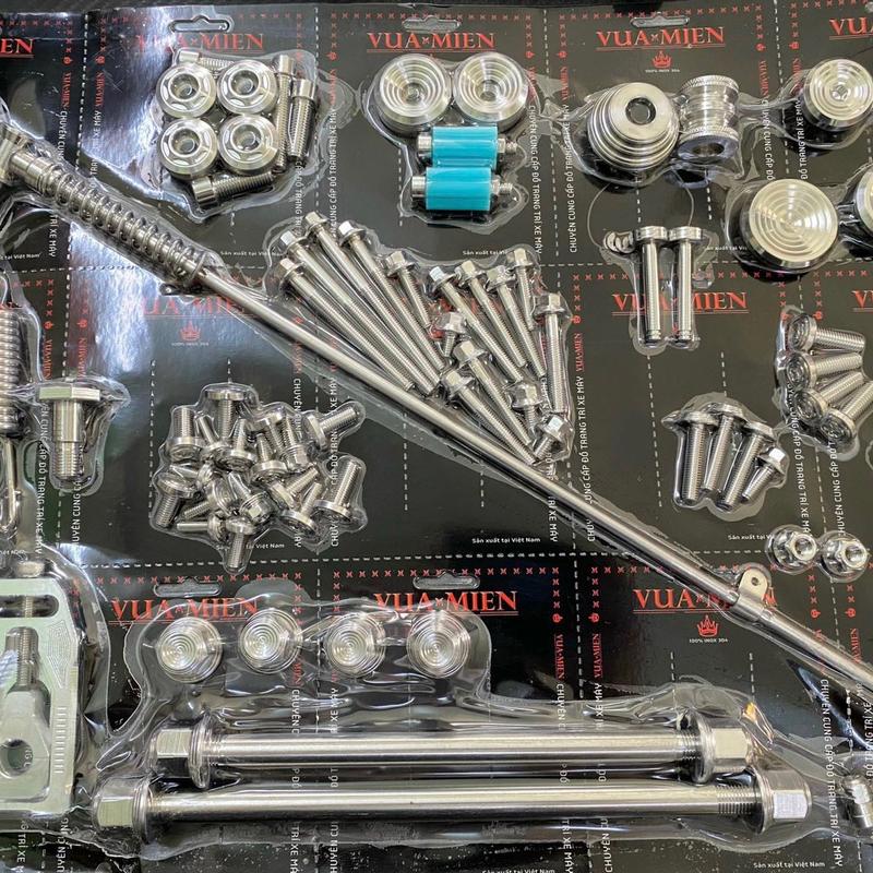  BỘ FULL XE ỐC SALAYA INOX 304 CHO TẤT CẢ CÁC DÒNG XE... wavenho 