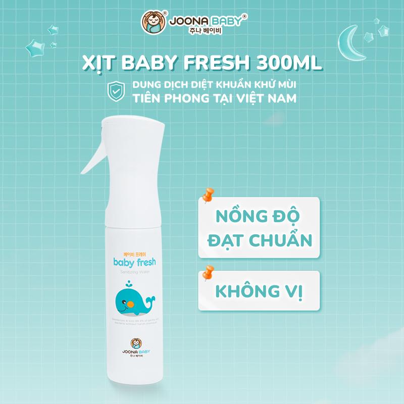 Xịt diệt khuẩn, khử mùi Baby Fresh an toàn cho bé 300ml - JOONA BABY Việt Nam