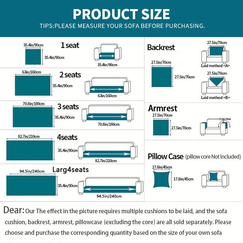 Product Introduction of Solid Color Thick Plush Sofa Cushion, Simple and Modern Style Sofa Cover, Anti-slip Sofa Cover for Living Room & Bedroom Decoration, Couch Covers 1