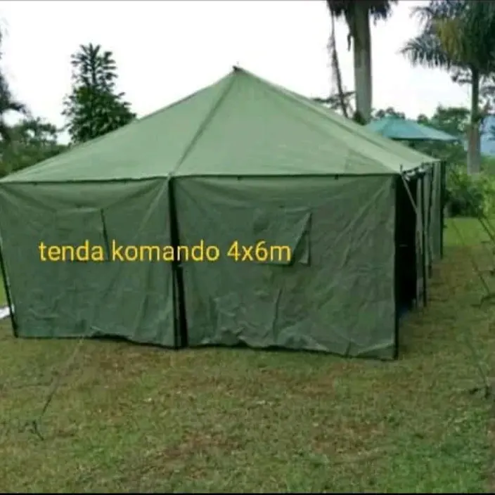 Tenda Komando Barak Ukuran 4x6 Untuk Camping dan Aktivitas Outdoor 1