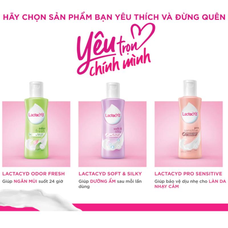 Dung Dịch Vệ Sinh Phụ Nữ Lactacyd Cân Bằng Độ pH, Ngăn Mùi 24H 4