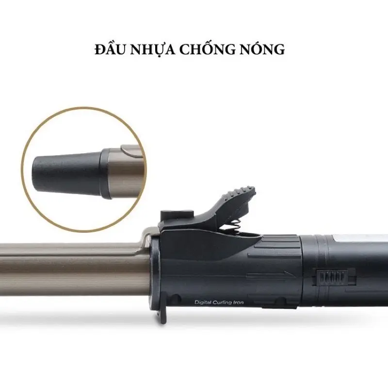 Máy uốn tóc, làm tóc xoăn lọn trục xoay 360 độ [5 mức chỉnh nhiệt] 1