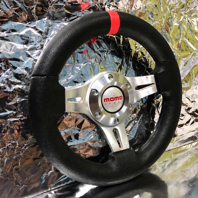 Setir mobi racing 10 inci full hitam - Shop | Tokopedia