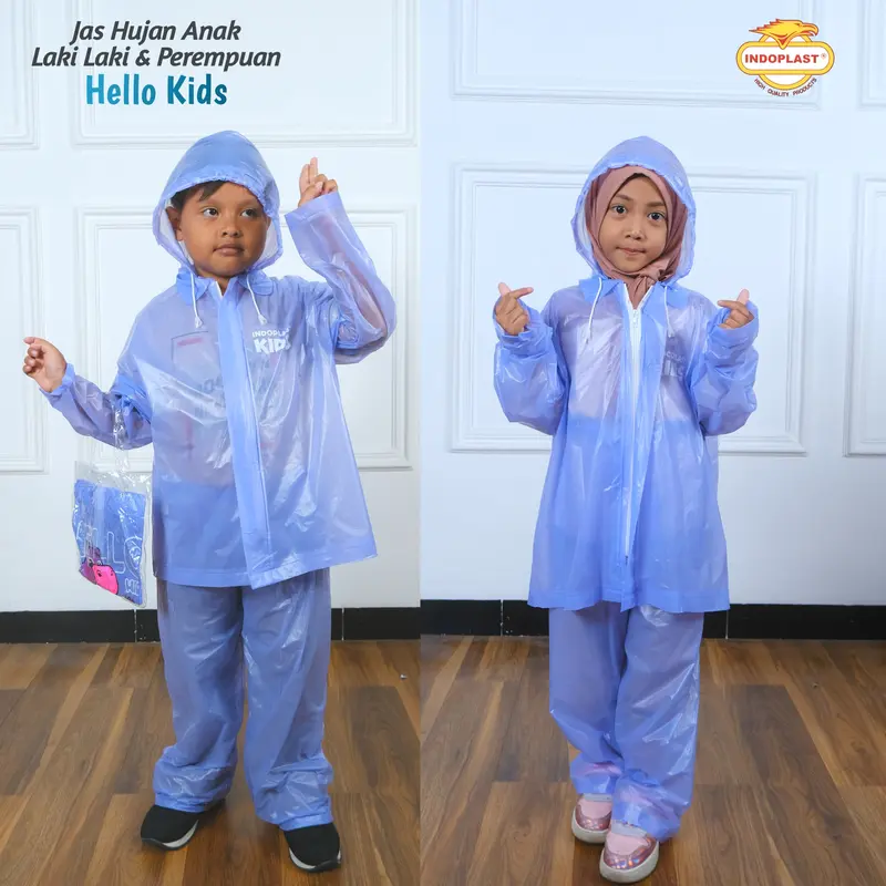 [Diorashop] Jas Hujan Anak Hello INDOPLAST 2