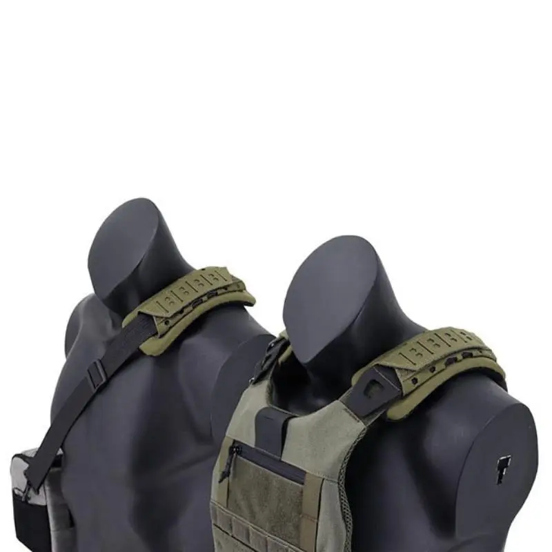 Outdoor Tactical Shoulder Pad, Breathable Laser Cut Tactical Vest Buffer Non-slip Shoulder Pad, Shoulder Strap Pad for Outdoor Sports 0