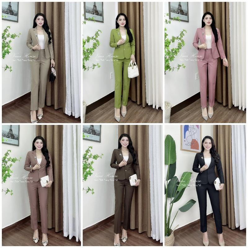 (Bán chạy) VANIHOUSE vest công sở TJ50 quần dài Áo Vest nữ Women