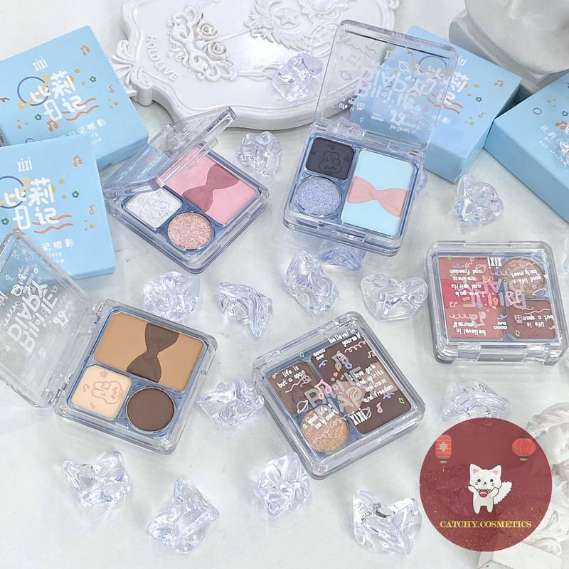 [XIXI] Bảng Phấn Mắt XIXI 3in1 Má hồng kèm highlight Melody lấp lánh Billie Diary Eye Shadow [D517]