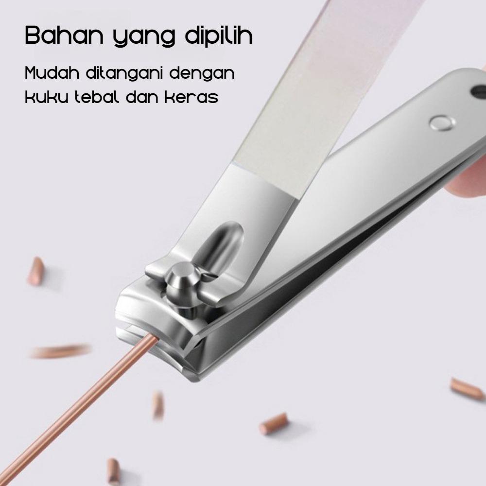 Gunting Kuku Set 4 pcs Premium - Carbon Steel Anti Karat, Gunting Kutikel, Alat Pedikur & Manikur Profesional untuk Perawatan Kaki dan Tangan di Rumah