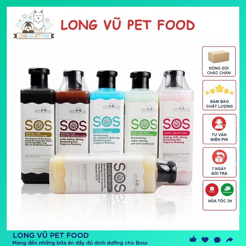 Sữa tắm cho chó sữa tắm cho mèo SOS 530ml - Sữa tắm chó - Sữa tắm mèo - Long Vũ Pet Food