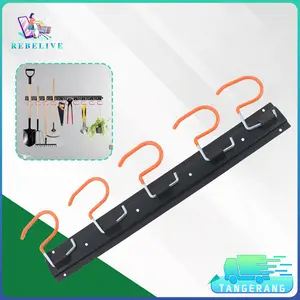 Garage Hanging Storage Rack Garage Tool Organizer Wall Mount Pengatur Peralatan