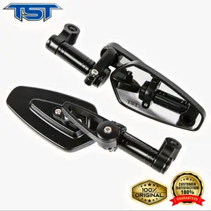 Spion Tomok Oval OCTAGON CNC Universal Semua Motor - Gold - Motorcycle