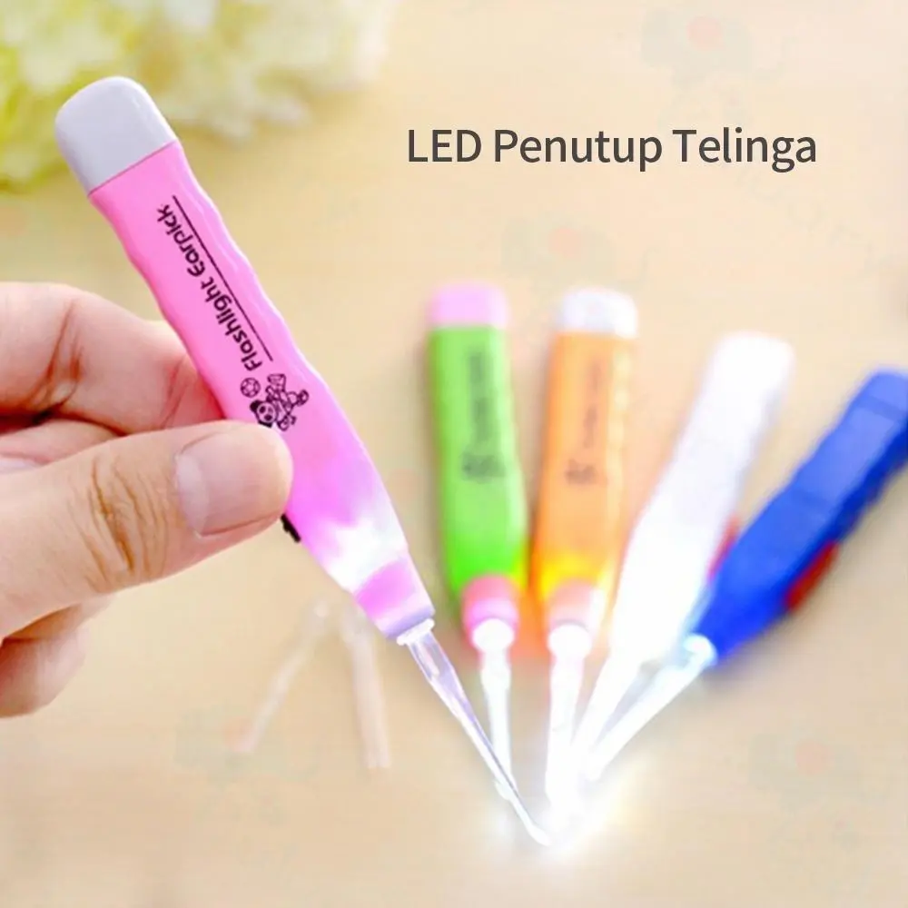 GMT Korek Kuping Senter Pembersih Telinga LED Bayi Anak dan Dewasa Earpick Flash Light Lampu
