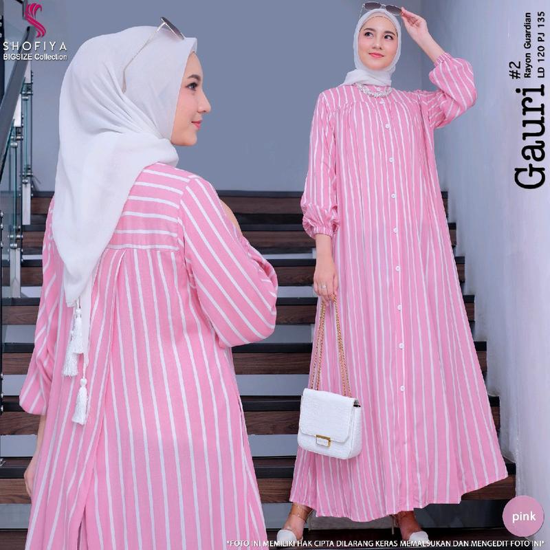 gauri series gamis maxy dress wanita super jumbo xxxl terbaru desember 1