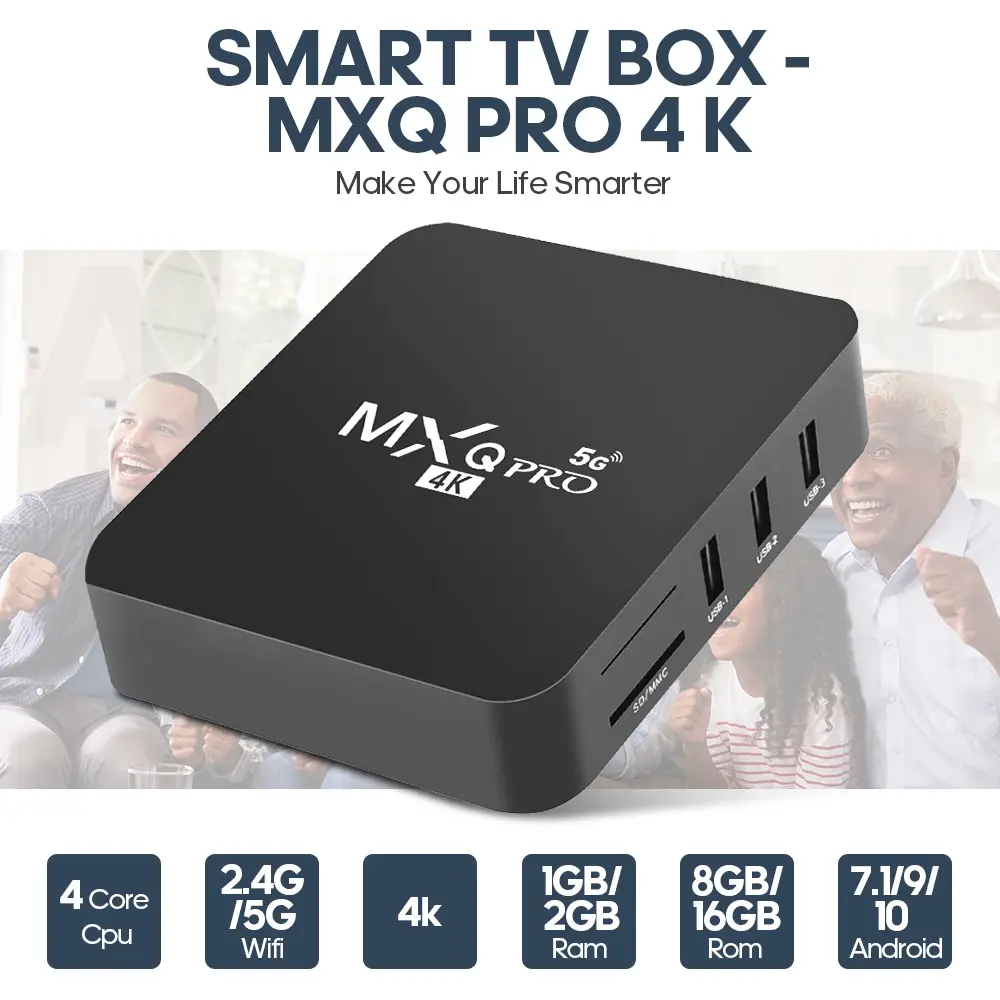 【For live】Smartifact MXQ Pro 4K TV Box Android 11.0 8GB+128GB for Non Smart TV Ultra HD Quad Core TV Box 2.4G Wifi Smart Tv Box Connect Wifi 4K Android + I8 Mini Keyboard 2.4GHz BACKLIT with Touchpad