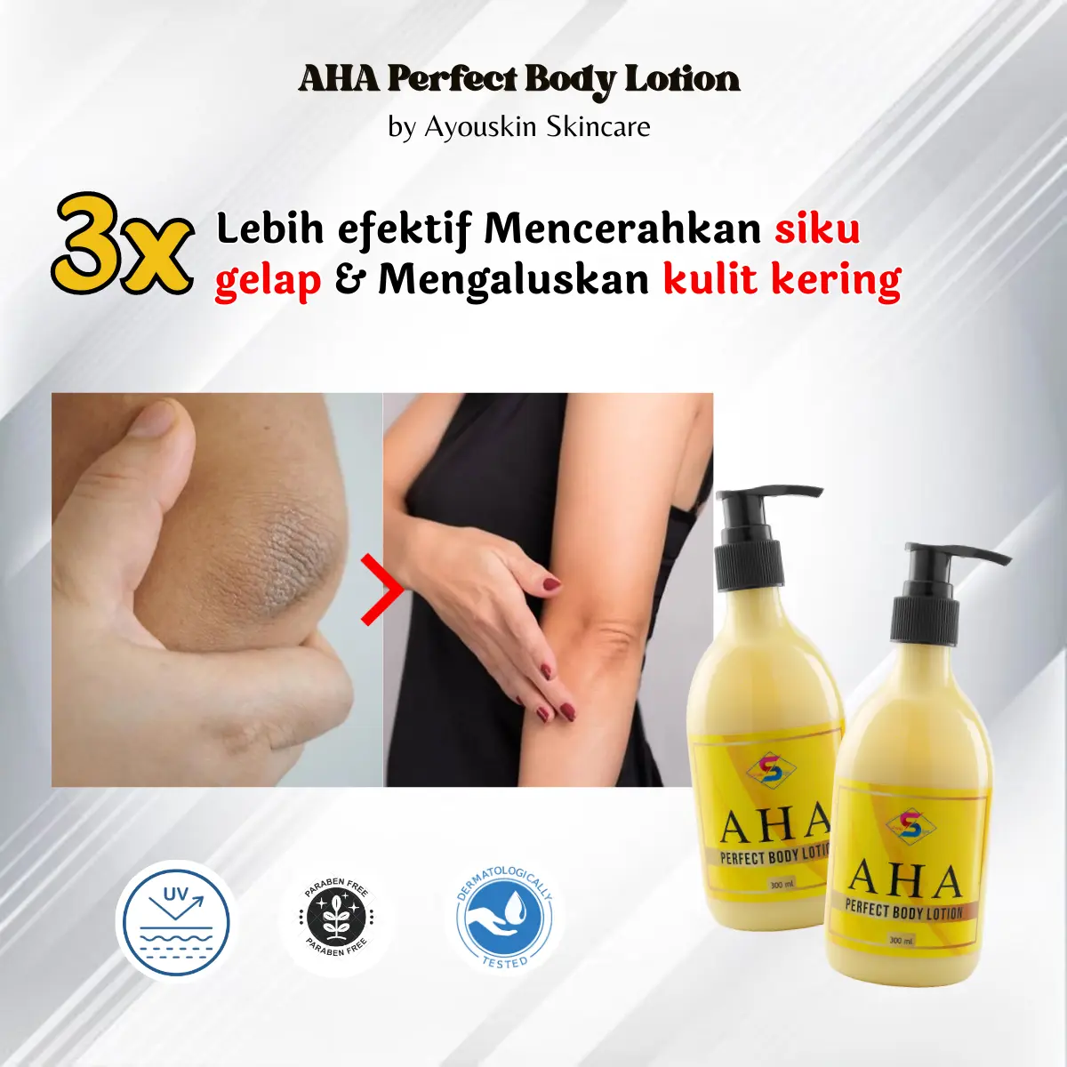 Krim Pemutih Memutihkan Siku Hitam, Melembabkan Siku Kering, Kasar dan gelap, Penghilang Siku Hitam, Menghaluskan & Melembutkan Kulit Moisturizing[BPOM] Arbutin Hitam