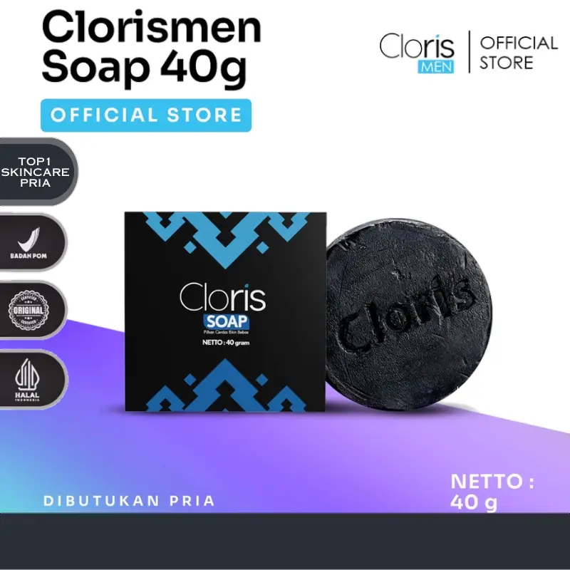 CLORISMEN SOAP SABUN WAJAH PRIA 40 GR