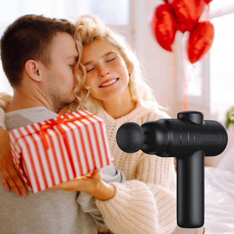 Electric Massager with LCD Display, Handheld Body & Neck Muscle Massager with Replacement Heads, Portable Massage Tool for Home & Travel 5