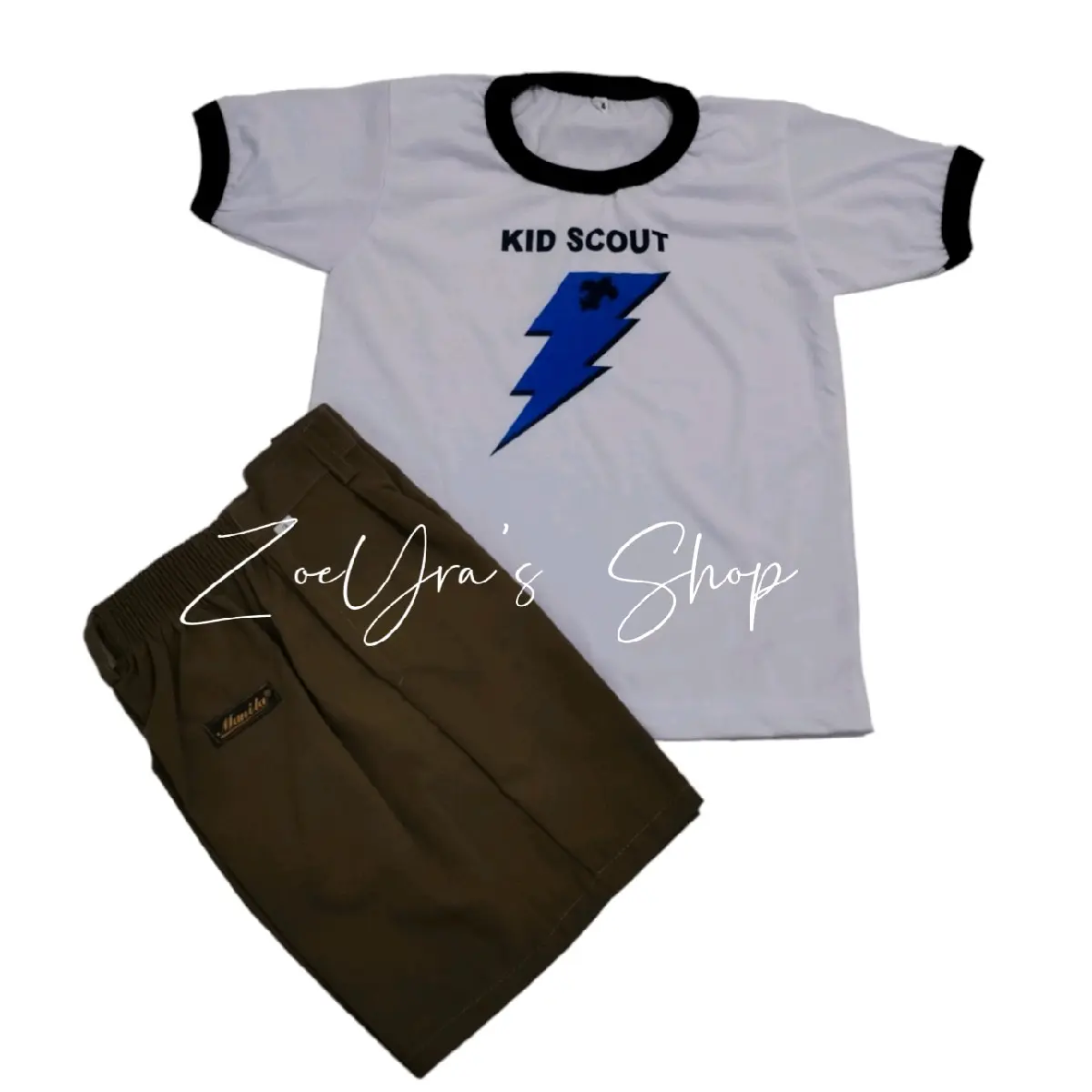 Terno short & tshirt kids scout blue