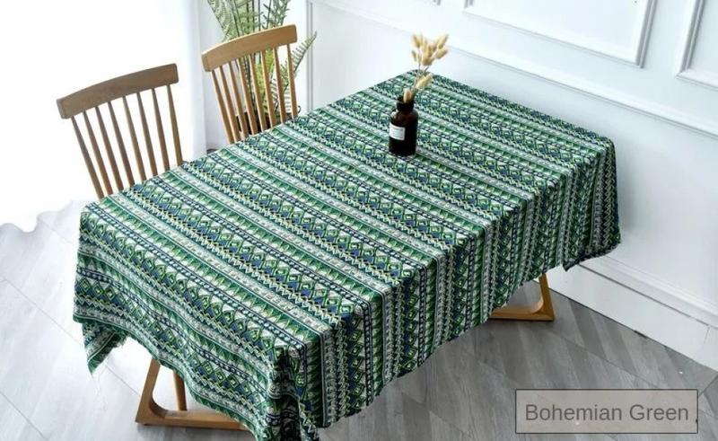 Product Introduction of Printed Bohemian Ethnic Fabric Cotton Linen By Meters for Dress Skirt Tablecloth Diy Sewing Vintage Cloth Breathable Soft Flower 19