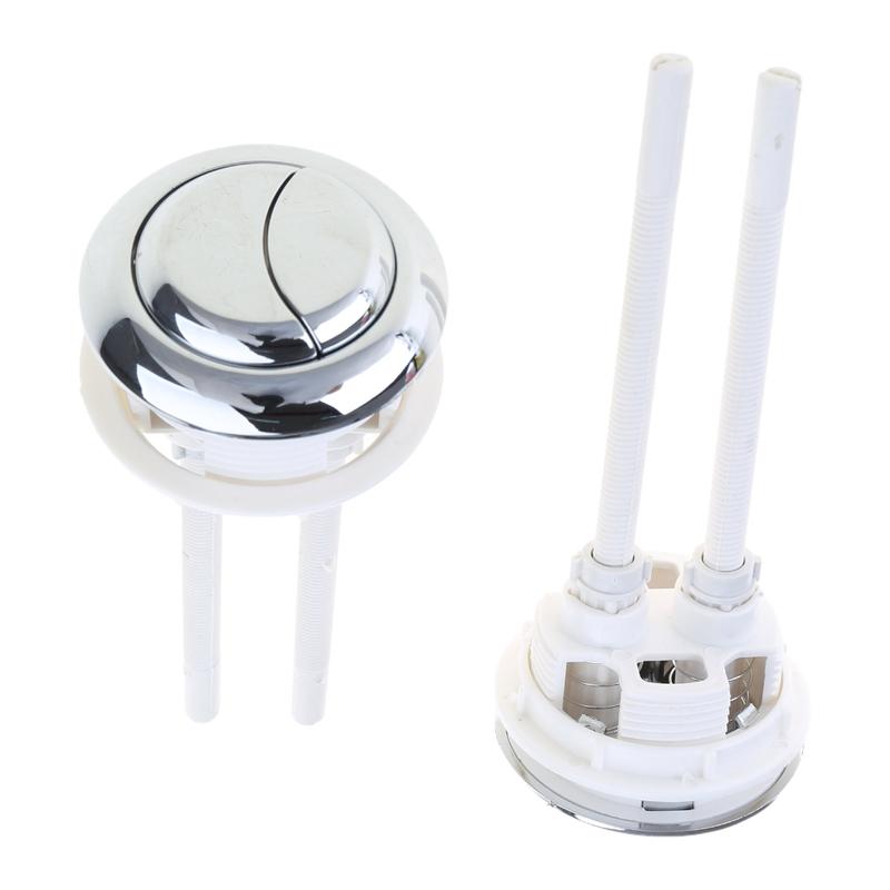 2pcs Round Toilet Tank Flush Button Adjustable Toilet Water Tank Button Double Push Flushing Button Toilet Accessories 5
