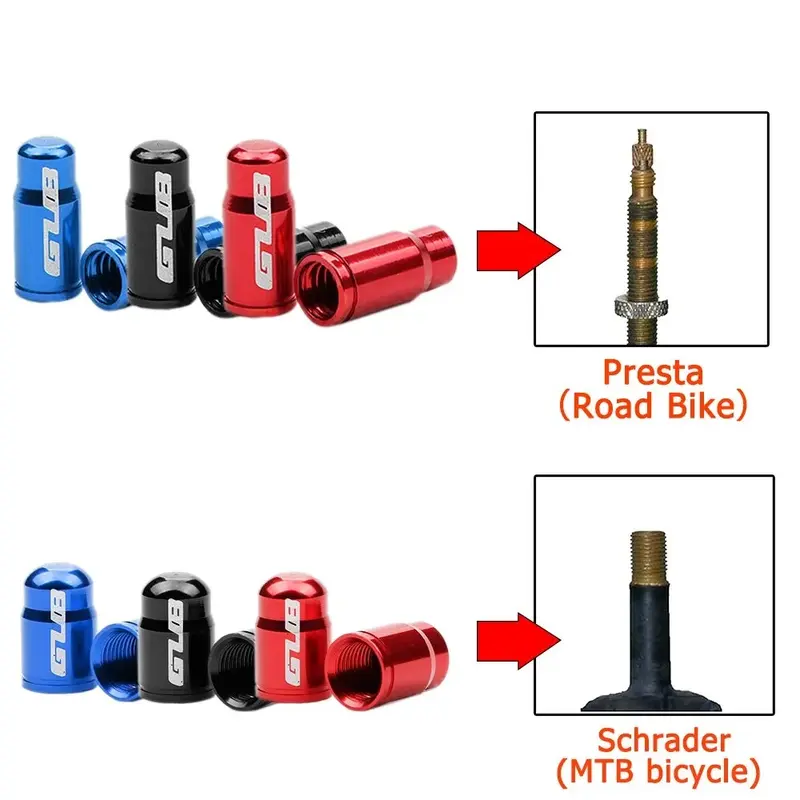 Nắp chụp bảo vệ Van Lốp Xe Đạp Bằng Nhôm Siêu Nhẹ Phụ Kiện Bảo Vệ Van Lốp Presta/Schrader Gắn Xe Đạp Đạp Xe Đạp Sport đènxe xefixedgear 1