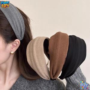 ที่คาดผมมงกุฎสูง กำมะหยี่ ขอบกว้าง ฤดูใบไม้ร่วง ฤดูหนาว สต็อกพร้อม สำหรับผู้หญิง เครื่องประดับผม เหมาะสำหรับล้างหน้า ที่คาดผมแฟชั่นและมีสไตล์ ดีไซน์สวยขั้นสูง สไตล์ใหม่ ปี 2025