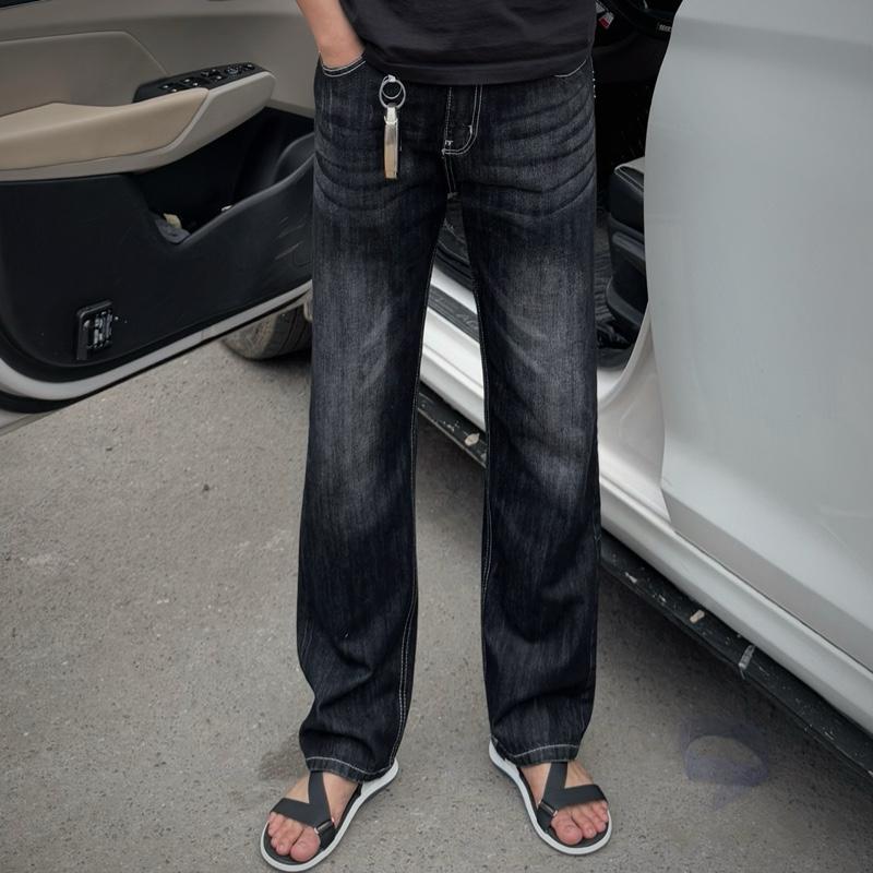 Quần suông đen xám mài nhẹ le.ví nam Jean Menswear Pants 1