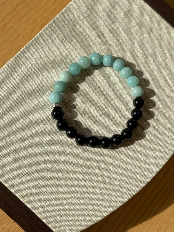 Natural Stone Beaded Bracelet, Fashion Colorblock Design Bracelet for Women & Men, Trendy All-match & Exquisite Jewelry for Birthday Gift 8