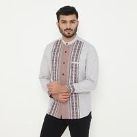 Gambar Dancus Baju Muslim Pria Baju Koko Motif Bordir Lengan Panjang Warna Coklat OLRM318 - XL dari Dancus Kota Administrasi Jakarta Barat 2 Tokopedia