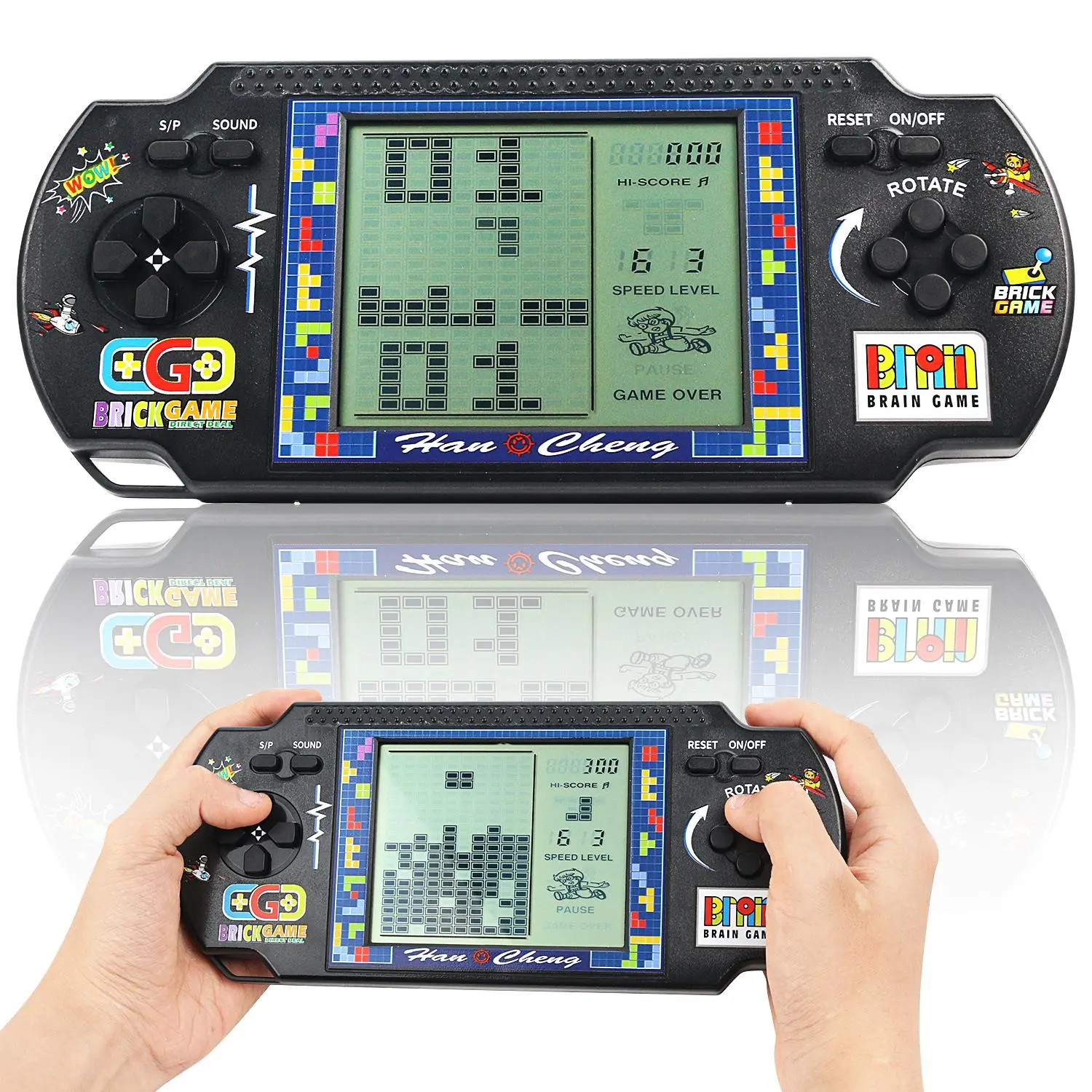 Portable Handheld Video Game Console, 5.5 Inch Retro Decompress Gaming Consoles with Multiple Games, Stress Relief Toys for Gifts, Anxiety Relief Toy, Gameboy Original, Valentine's Day Gift