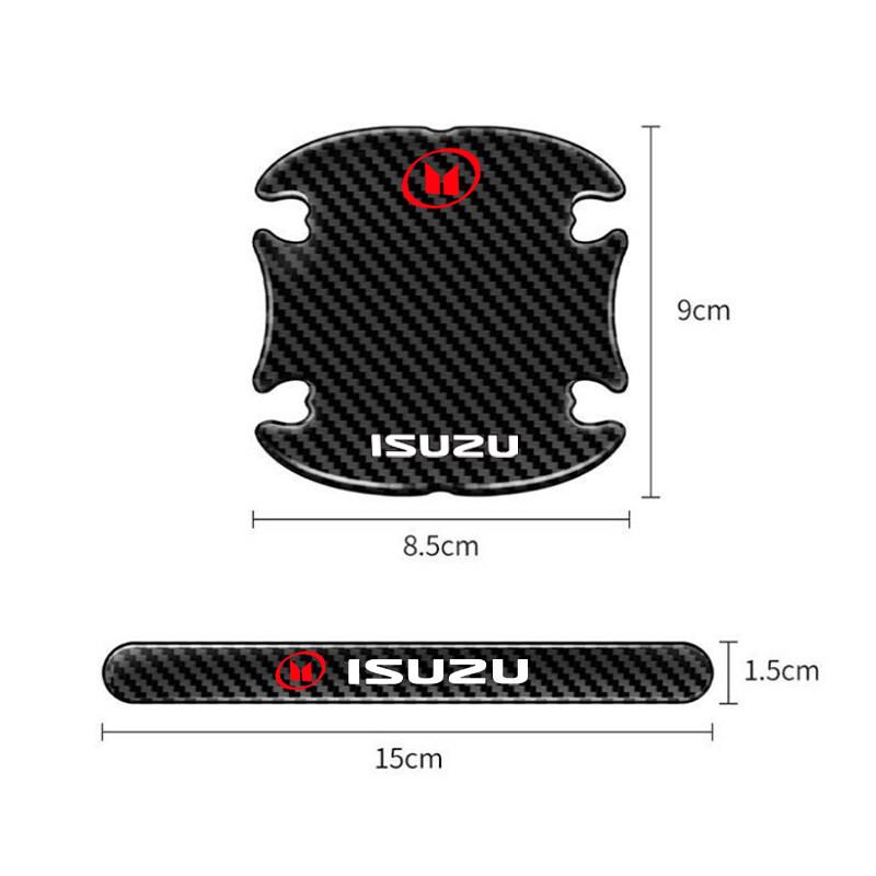 Product Introduction of สติ๊กเกอร์กันรอยชามประตูรถยนต์ ลายคาร์บอนไฟเบอร์ หนา เหมาะสำหรับ Isuzu MUX, TAGA, TFR, DMAX, MU, MU7, สติ๊กเกอร์ป้องกันแฮนด์ชามประตู 14
