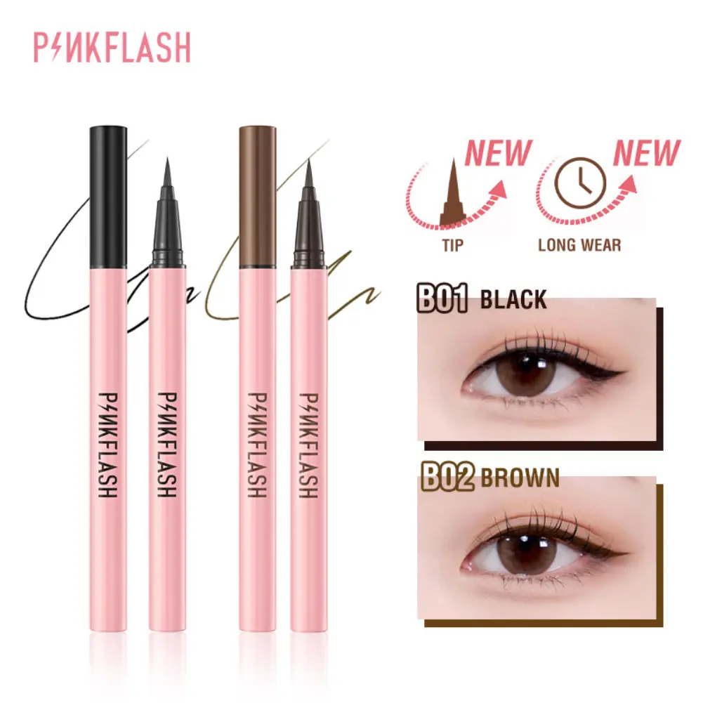 PINKFLASH Eyeliner Highly Pigmented Long Lasting Waterproof Sweatproof Eye Makeup Easy To Wear
