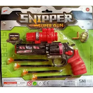 SNIPPER SUPER GUN MC199 Tembak mainan anak peluru karet Toy Toys